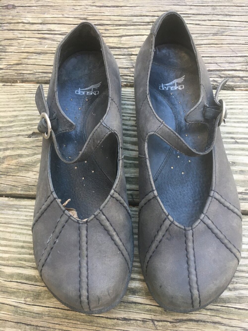 DANSKO Suede Mary Janes - size 39 Leather